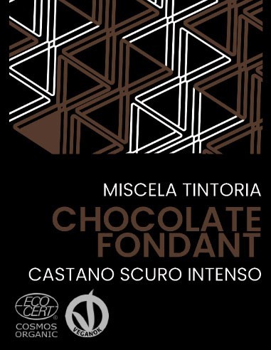Tinta Vegetale Castano Scuro Intenso Bio - Henné Chocolate Fondant Castano 