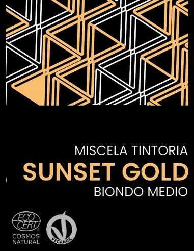 Henné Sunset Gold Biondo Medio Bio - tinta vegetale
